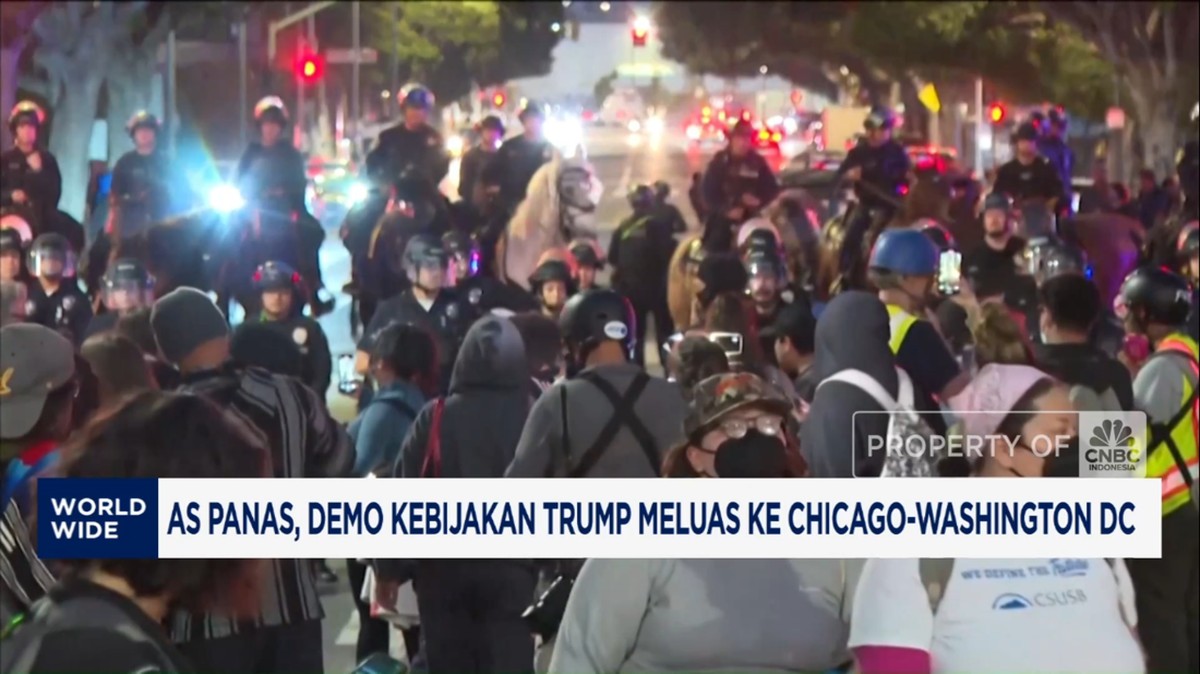 Video: AS Panas, Demonstrasi Menentang Kebijakan Trump Meluas ke Chicago dan Washington DC