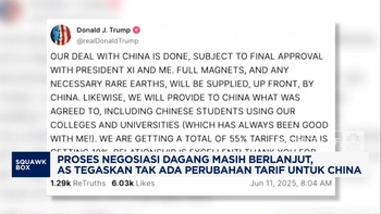Video: AS Tegaskan Tak Ada Perubahan Tarif Impor Untuk China