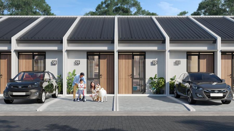 Mockup rumah mungil berukuran 18m2 di wilayah perkotaan untuk menjadikan rumah ini masuk ke dalam skema rumah subsidi. (Dok. Istimewa)