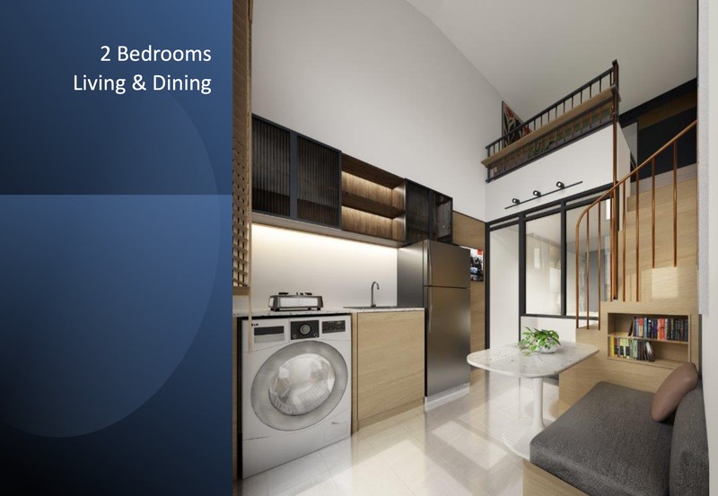Mockup rumah mungil berukuran 18m2 di wilayah perkotaan untuk menjadikan rumah ini masuk ke dalam skema rumah subsidi. (Dok. Istimewa)
