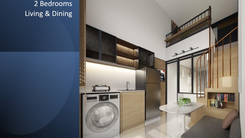 Mockup rumah mungil berukuran 18m2 di wilayah perkotaan untuk menjadikan rumah ini masuk ke dalam skema rumah subsidi. (Dok. Istimewa)
