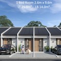Mockup rumah mungil berukuran 18m2 di wilayah perkotaan untuk menjadikan rumah ini masuk ke dalam skema rumah subsidi. (Dok. Kementerian PKP)