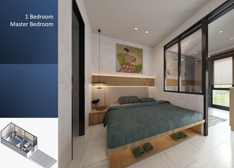 Mockup rumah mungil berukuran 18m2 di wilayah perkotaan untuk menjadikan rumah ini masuk ke dalam skema rumah subsidi. (Dok. Istimewa)