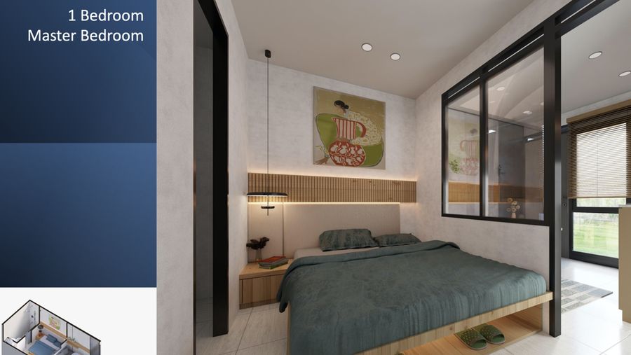 Mockup rumah mungil berukuran 18m2 di wilayah perkotaan untuk menjadikan rumah ini masuk ke dalam skema rumah subsidi. (Dok. Istimewa)