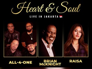 Video: 2 Jam Lebih Dihibur All 4 One, Brian Mcknight dan Raisa