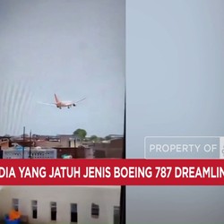 Video: Pesawat Air India Jatuh di Tengah Kota, Picu Ledakan Besar
