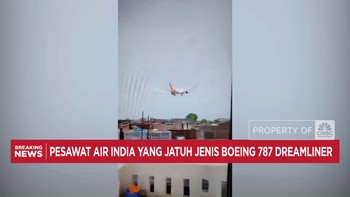 Video: Pesawat Air India Jatuh di Tengah Kota, Picu Ledakan Besar
