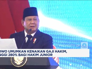 Video: Prabowo Naikkan Gaji Hakim, Tertinggi 280% Bagi Hakim Junior