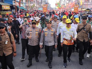 Kapolres Rohil Apresiasi Event Bakar Tongkang 2025 Berjalan Kondusif