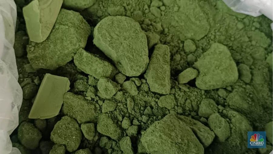 Area Tambang, Smelter Feronikel dan HPAL Harita Nikel di Obi, Halmahera Selatan, Jumat (13/6/2025). (CNBC Indonesia/Pratama Guitarra)