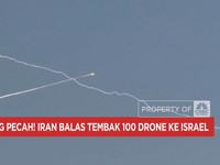 Video: Perang Pecah! Iran Balas Tembak 100 Drone ke Israel