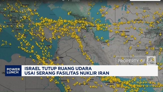 Video: Israel Tutup Ruang Udara Usai Serang Fasilitas Nuklir Iran