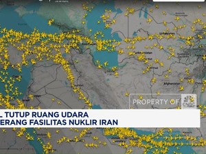 Video: Israel Tutup Ruang Udara Usai Serang Fasilitas Nuklir Iran