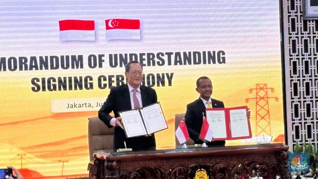 RI-Singapura Teken 3 Kerja Sama Baru, Termasuk Jual Beli Listrik!