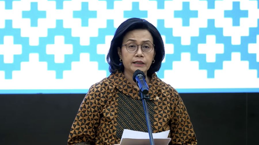 Menteri Keuangan Sri Mulyani Indrawati melantik Pejabat Pimpinan Tinggi Pratama & Pejabat Pada Unit Organisasi Non Eselon Kemenkeu, di Kantor Kementerian Keuangan, Jakarta, Jumat (13/6/2025). (Tangkapan Layar Youtube/Ministry of Finance Republic of Indonesia)
