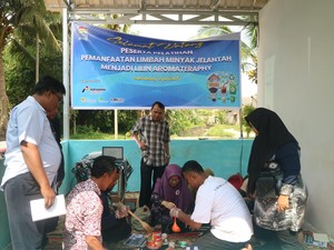 Pertamina Gelar Pelatihan Pengolahan Minyak Jelantah Jadi Lilin Aromaterapi