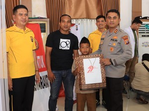Polres Inhil Gelar Sunat Massal-Donor Darah Sambut HUT Bhayangkara ke-79