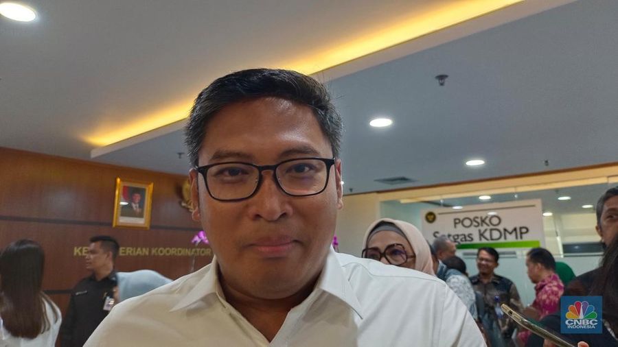 Wakil Menteri Pertanian (Wamentan) Sudaryono saat ditemui di kantor Kemenko Pangan, Jakarta, Jumat (13/6/2025). (CNBC Indonesia/Martyasari Rizky)