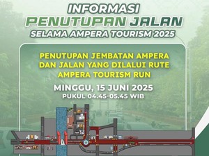 Catat! Jembatan Ampera Ditutup 1 Jam Saat Flag Off Ampera Tourism Run
