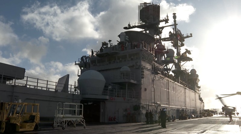 Kapal serbu amfibi USS America tiba, saat Australia bersiap menjadi tuan rumah latihan militer Talisman Sabre dari 13 Juli hingga 4 Agustus 2025, latihan gabungan bilateral terbesar antara Australia dan Amerika Serikat, di Pelabuhan Sydney, Sydney, Australia, 14 Juni 2025. Kapal serbu amfibi USS America tiba, saat Australia bersiap menjadi tuan rumah latihan militer Talisman Sabre dari 13 Juli hingga 4 Agustus 2025, latihan gabungan bilateral terbesar antara Australia dan Amerika Serikat, di Pelabuhan Sydney, Sydney, Australia, 14 Juni 2025. (REUTERS/Stephen Coates)