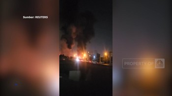 Video: Proyektil Hantam Bandara Mehrabad Iran, Api Berkobar Hebat