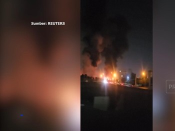 Video: Proyektil Hantam Bandara Mehrabad Iran, Api Berkobar Hebat
