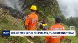 Video: Helikopter Jatuh di Himalaya, Tujuh Orang Tewas