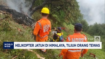 Video: Helikopter Jatuh di Himalaya, Tujuh Orang Tewas