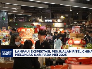 Video: Lampaui Ekspektasi, Penjualan Ritel China di Mei Melonjak 6,4%
