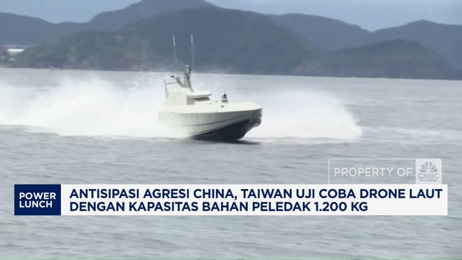 Video: Siaga, Taiwan Uji Coba Drone Laut Berkapasitas Peledak 1,2 Ton