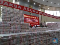 Penampakan Uang Rp 11,8 T Hasil Sitaan Kasus Ekspor CPO Wilmar
