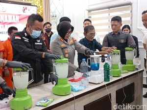 Polrestabes Palembang Musnahkan 4,3 Kg Sabu dan 2.472 Butir Ekstasi