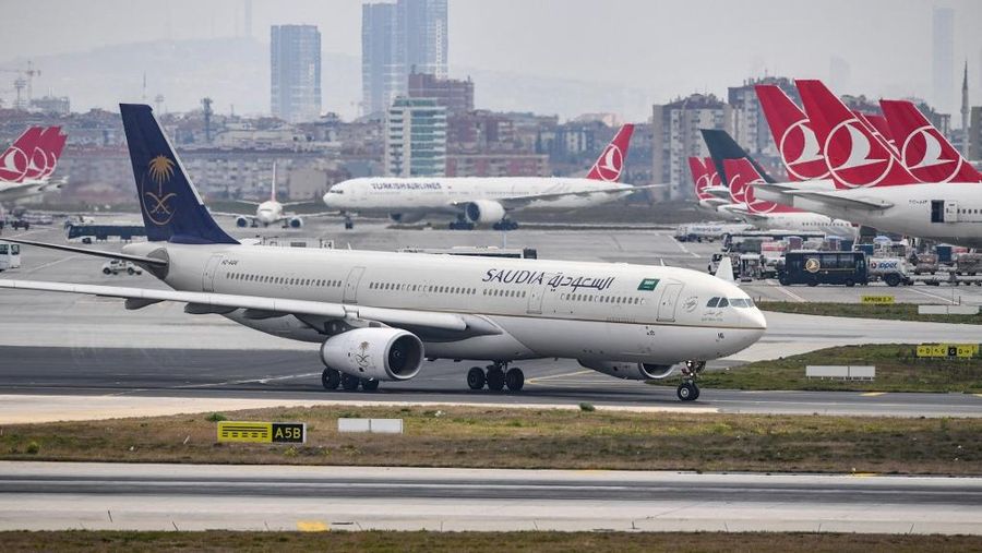 Saudia Airlines. (OZAN KOSE / AFP)