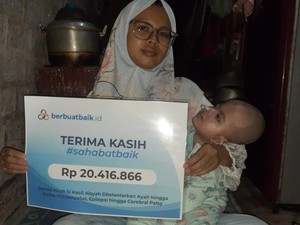 Dibantu Sahabat Baik, Aisyah Terus Berjuang Lawan Kejang