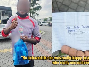 Kena Tipu, Pria Belikan Susu Bayi untuk Pria Asing Ternyata Dijual Lagi