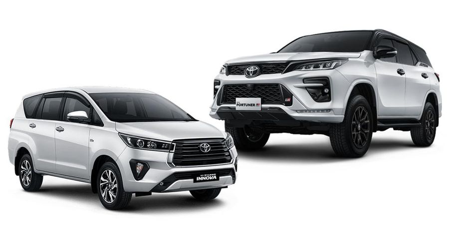 Kolase foto mobil Toyota Kijang Innova dan Toyota New Fortuner GR. (Dok. Toyota)