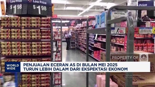 Video: Penjualan Eceran AS di Mei 2025 Turun Dalam dari Ekspektasi