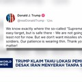 Video: Trump Sesumbar Tahu Lokasi Ayatollah Khamenei, Minta Menyerah!