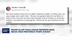 Video: Trump Sesumbar Tahu Lokasi Ayatollah Khamenei, Minta Menyerah!
