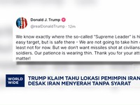 Video: Trump Sesumbar Tahu Lokasi Ayatollah Khamenei, Minta Menyerah!