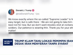 Video: Trump Sesumbar Tahu Lokasi Ayatollah Khamenei, Minta Menyerah!