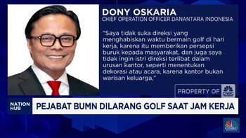 Video: Dony Oskaria Larang Pejabat BUMN Main Golf