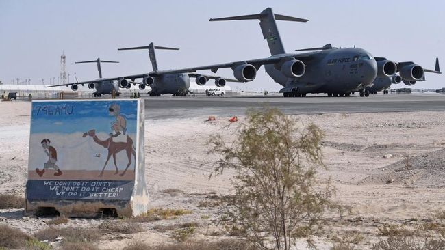 Waspada Serbuan Iran, Pangkalan Udara Terbesar AS di Arab Siaga Perang