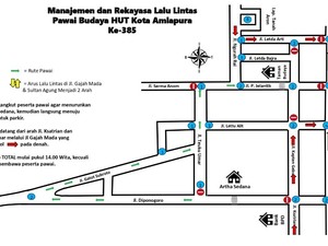 Ada Pengalihan Lalin Saat Pawai Budaya HUT Amlapura Siang Ini, Simak Rutenya