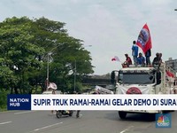 Video: Supir Truk Ramai-Ramai Gelar Demo di Surabaya, Ada Apa?