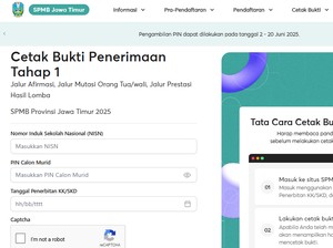 Cara Cetak Bukti Penerimaan Lolos SPMB Jatim Tahap 1 2025