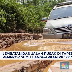 Video: Jembatan dan Jalan Rusak di Tapsel Diperbaiki
