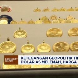 Video: Perang Makin Tegang, Dolar AS Melemah-Harga Emas Menguat Tipis