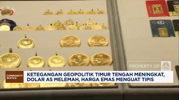 Video: Perang Makin Tegang, Dolar AS Melemah-Harga Emas Menguat Tipis