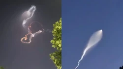 Viral! Rudal Fattah Iran Terbang Bak Naga Tembus Langit Israel